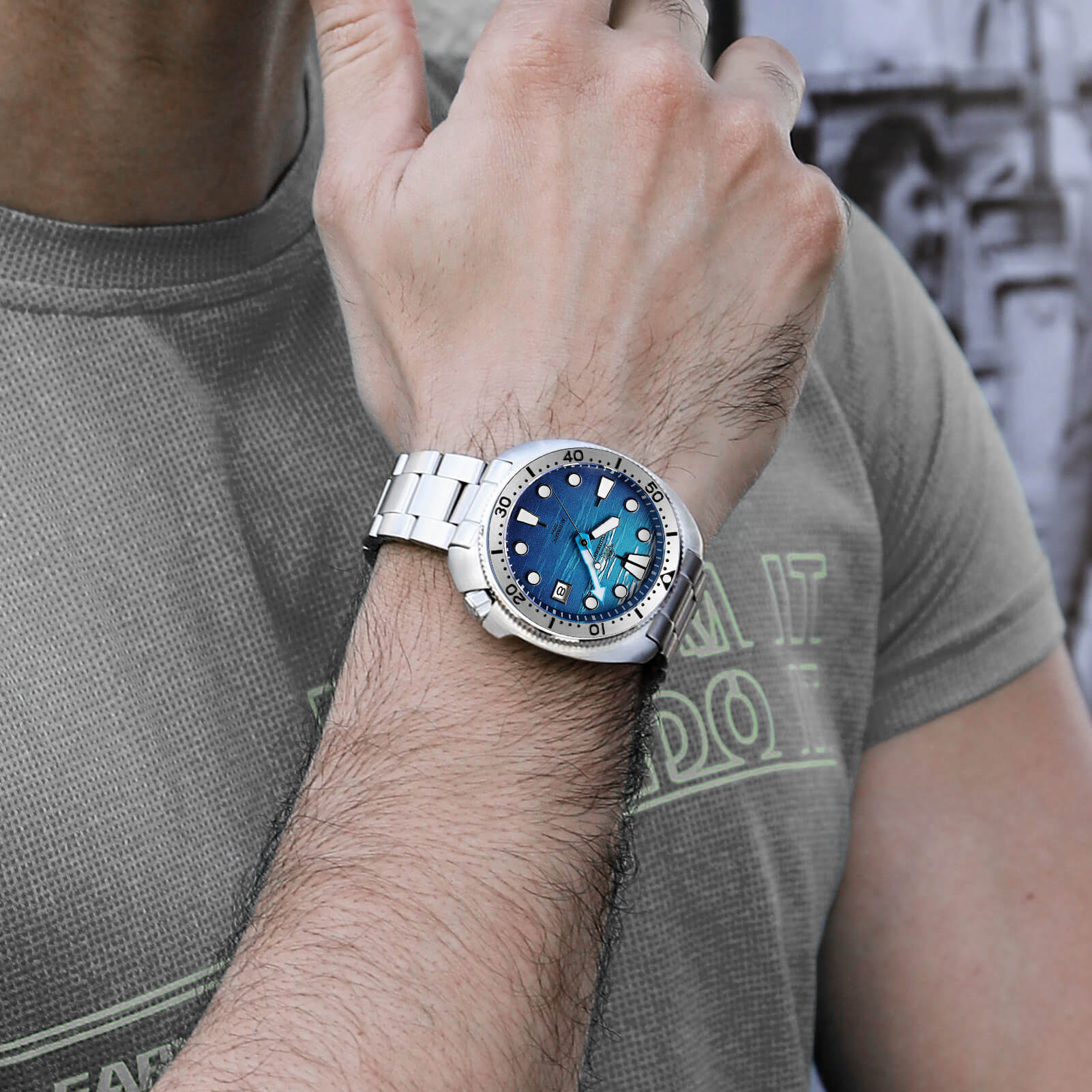 ADDIESDIVE 3D Turtle Dial Dive Watch（AD2045） - Image 12