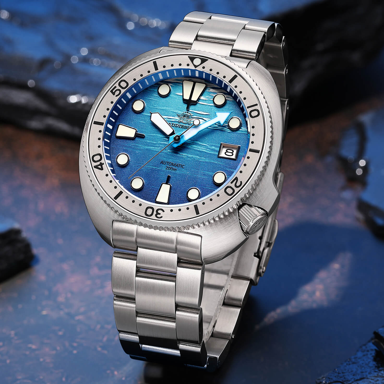 ADDIESDIVE 3D Turtle Dial Dive Watch（AD2045） - Image 9