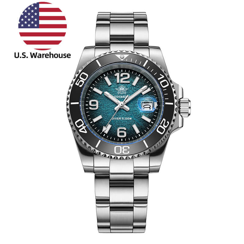 U.S. Warehouse -Addiesdive 41mm Modern Sub Quartz Watch with 200M Water Waterproof，AD2513