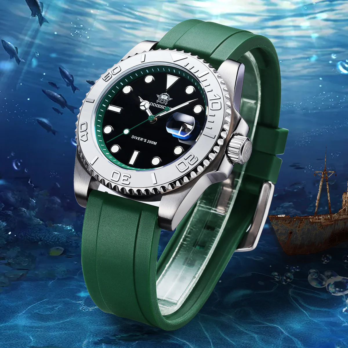 U.S. Warehouse -ADDIESDIVE 41mm Sports Quartz Watch Waterproof 200M (AD2040) - Image 24
