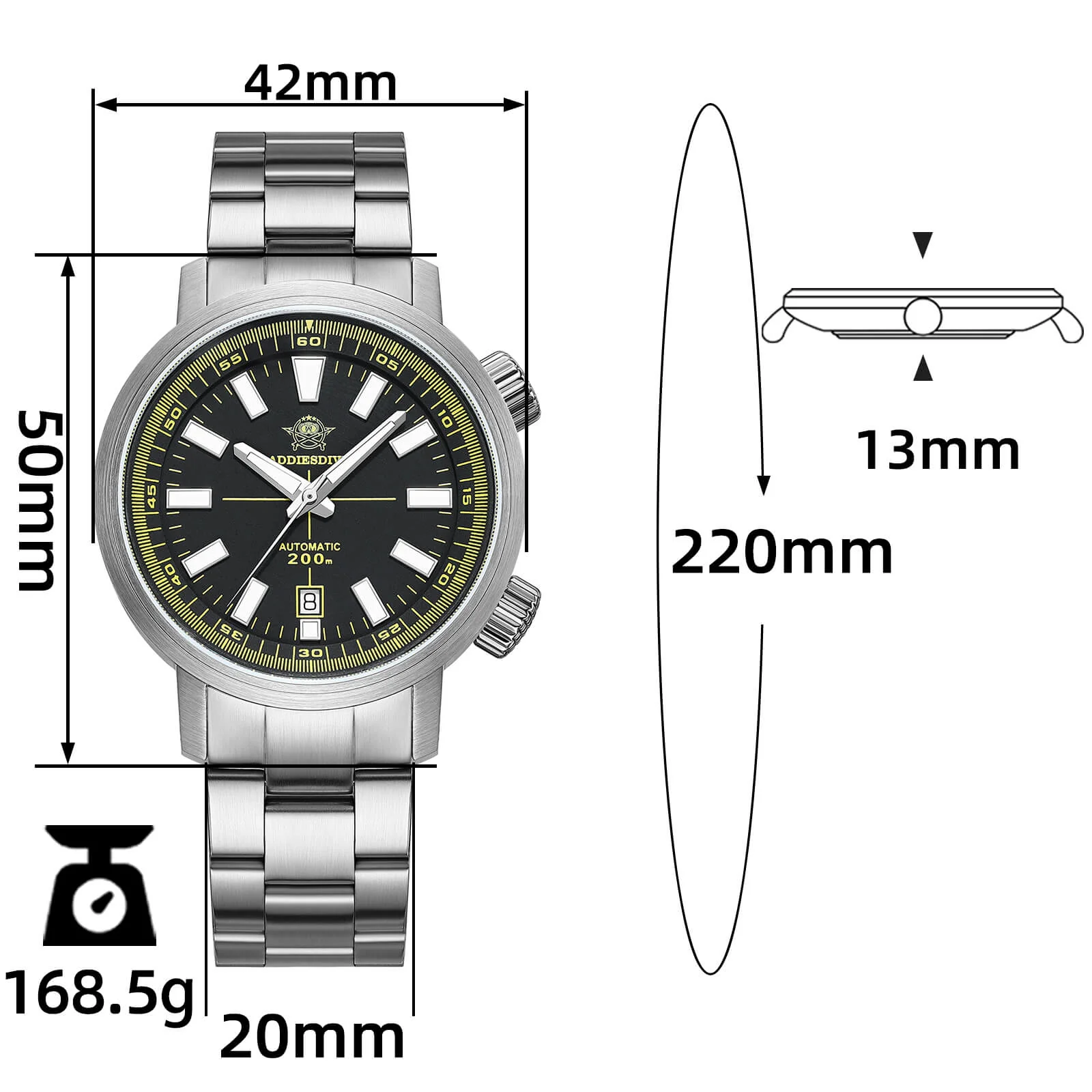 ★Holiday Sale★Addiesdive Dual Crown Captain Willard 6105 Homage AD2093 - Image 21