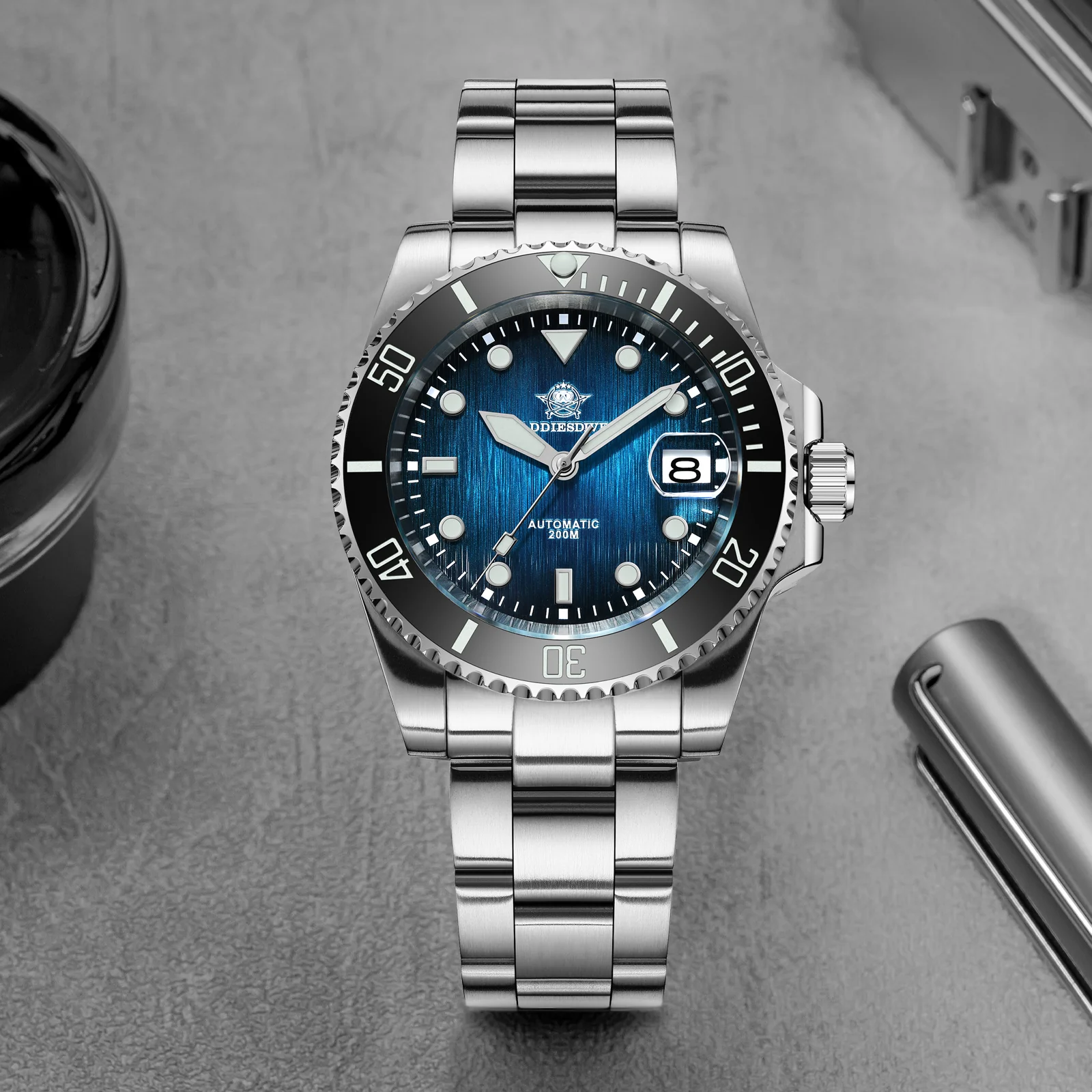 U.S. Warehouse -ADDIESDIVE Stainless Steel Sub Dive Watch AD2078 - Image 3