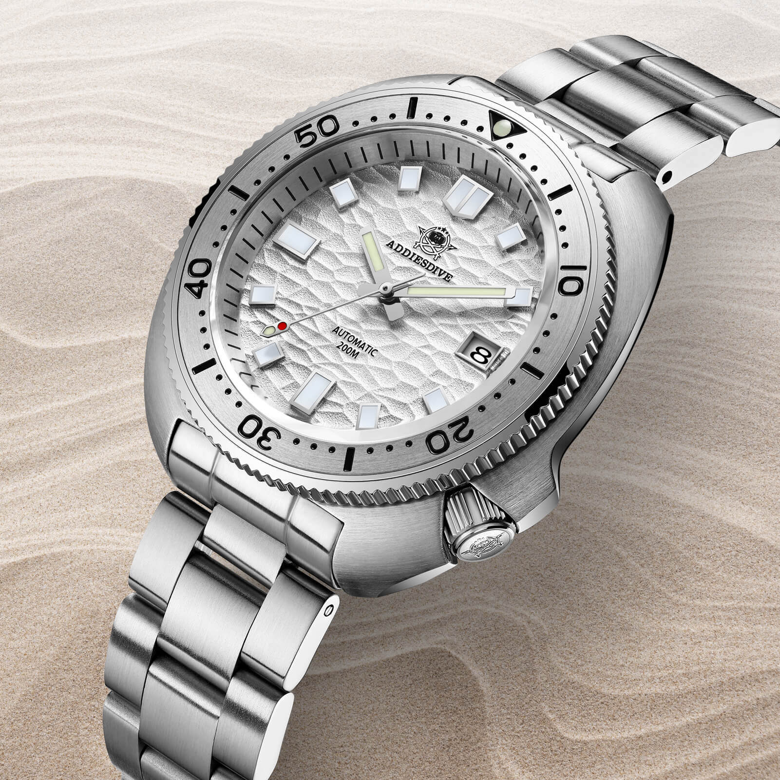 U.S. Warehouse -ADDIESDIVE®Turtle White Automatic Dive Watch 1970 Captain Willard Homage ( AD2117) - Image 8