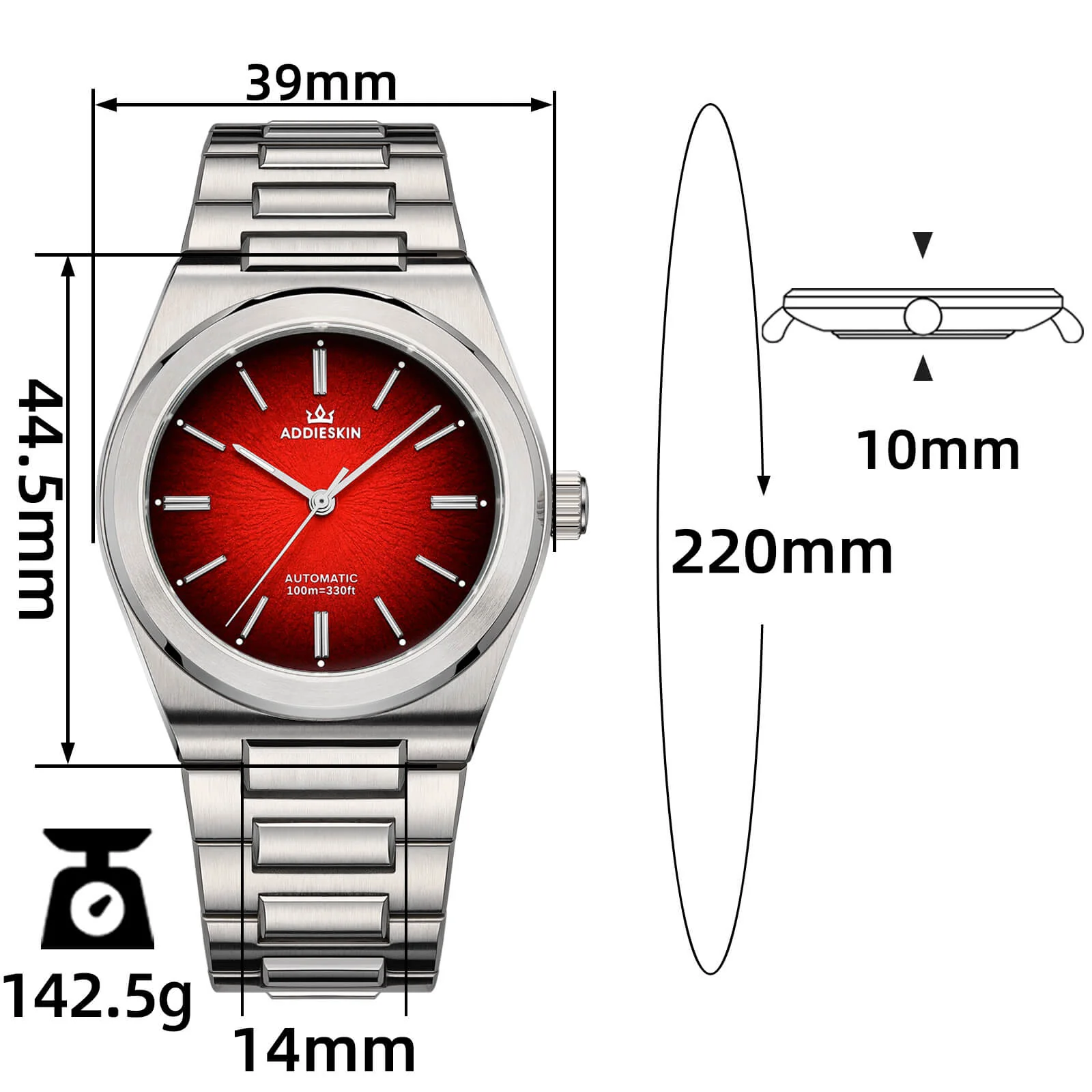 U.S. Warehouse -AddiesKIN K001 "Eye of Exploration" Automatic 9015 Men’s Watch - Image 22